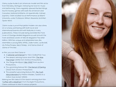 Website Bio/About Me Authorship