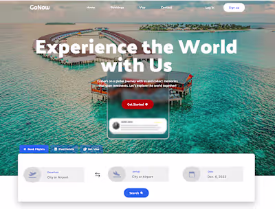 A travel hero section needs to do more than just look pretty...