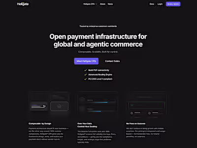 Hellgate.io Framer Design and Development