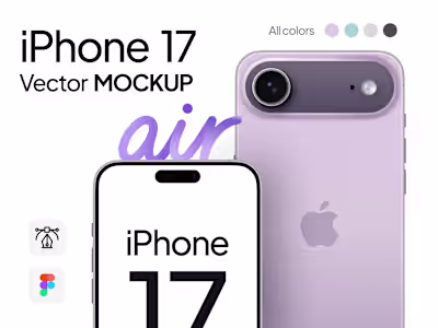 iPhone 17 Air Mockup Figma