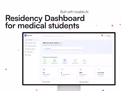 ResiFlow – Residency Dashboard for Medical Students