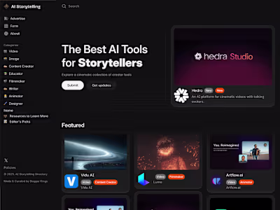 AI Storytelling Directory Development