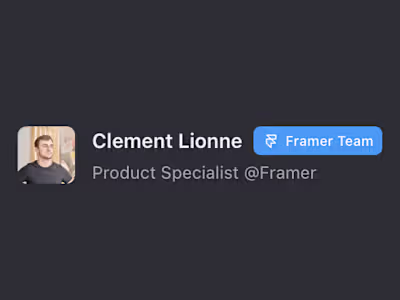 Product Specialist at Framer
