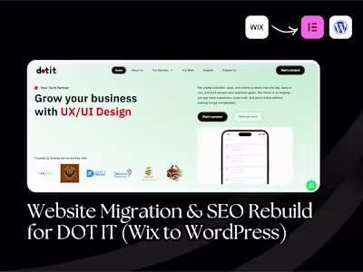 SEO Migration and Website Rebuild for DOT IT