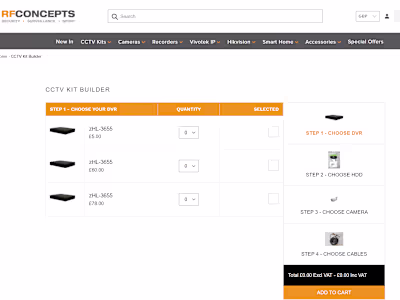 CCTV Kit Builder