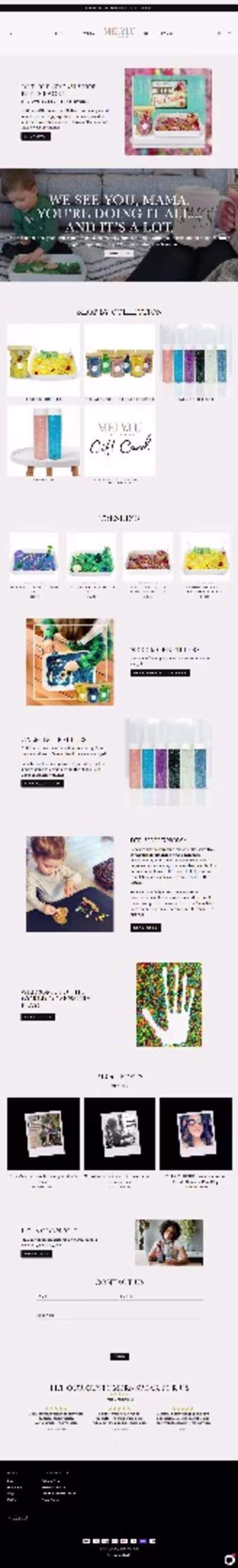 A clean, engaging e-commerce website