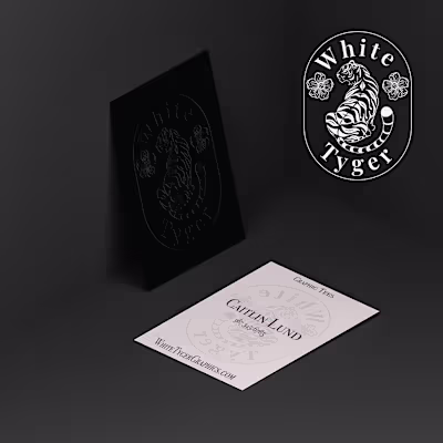 White Tyger Logo Design and Mockups