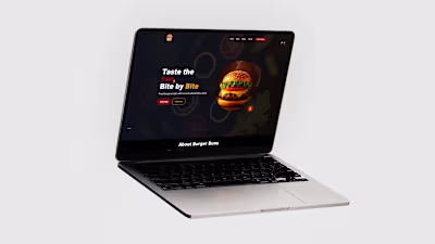 BurgerBuns Website - Landing page