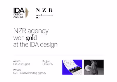 Gold at the International Design Awards (IDA)