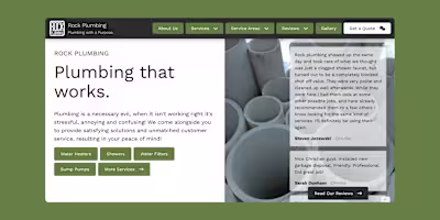 Webflow Development for a Plumbing Outfit