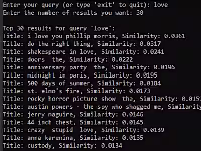Movie Retrieval System using NLP Models