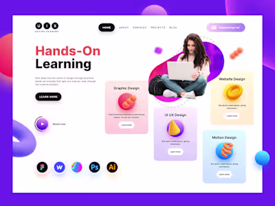 Landing Page UI Design