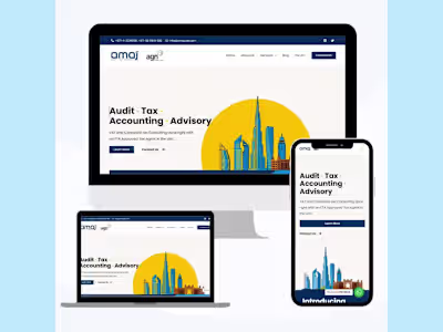 Website Design and Development for Amaj UAE

