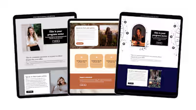 Kajabi Landing Page Templates — Virtual Christa