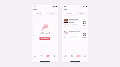 Currently building an event app, here is a snapshot of the e...