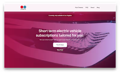 Borrow Website Redesign