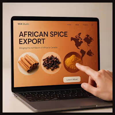 Canafz African Spices Export Website Design