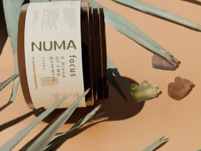 Brand design for Numa CBD gummies
