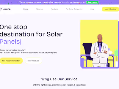 Uwana - Expert Solar Solutions with flexible Financing