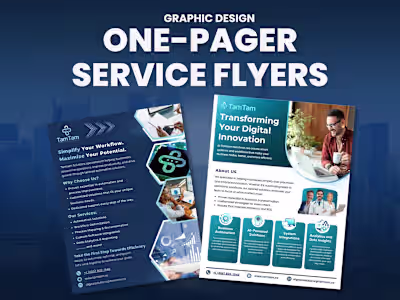 TamTam Solutions – One-Pager Service Flyers
