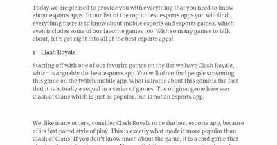 Top 10 Best Esports Apps