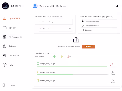 Web App Design (app.aarogya.ai)