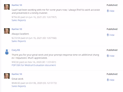 Marketing & Sales Reports