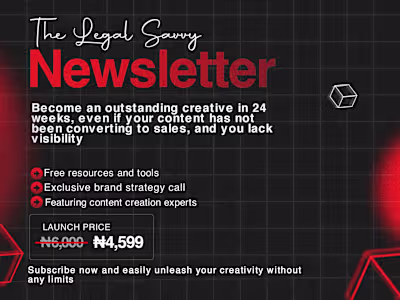 THE LEGAL SAVVY NEWSLETTER