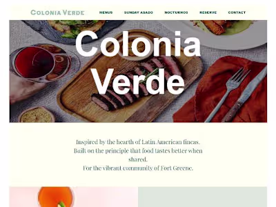 Restaurant Website 