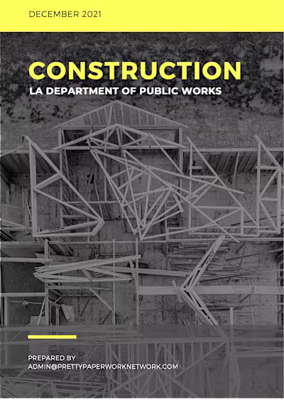 Sample Public Sector work proposal