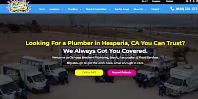 Copywriter for Cisneros Brothers Plumbing.