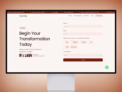 MediVelle — Medical Tourism Website in Framer