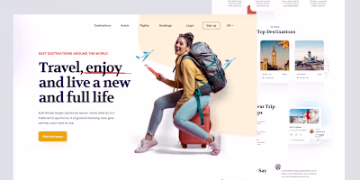Travel agency Landing Page
