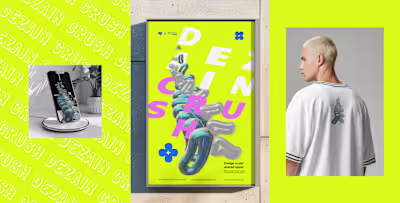 Fusion of Binary Code and Human Character Design