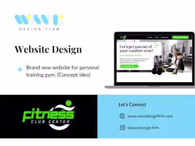 Website Design for Personal Training Gym