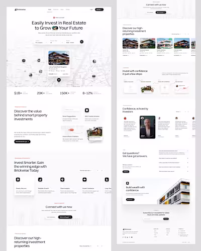 Real Estate Home Page Design 🏡 Looking for a stunning desig...