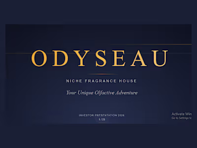 Odyseau Niche Fragrance House Pitch Deck