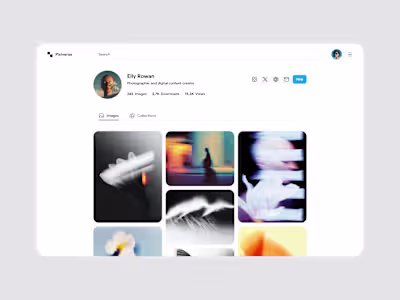 Account Page UI Exploration