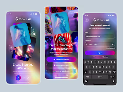 AI Video Creation Onboarding Experience