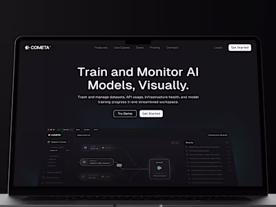 Cometa — AI Development Dashboard & Branding