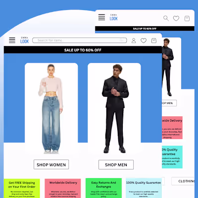 Fashion eCommerce Website UI/UX Design