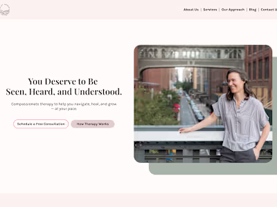 Custom Website for Allay Therapy, New York
