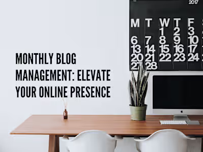 Monthly Blog Management