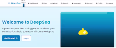 DeepSea a peer to peer network for file sharing 