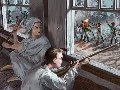 Historic Painting: Joshua Huddy & Colonel Tye