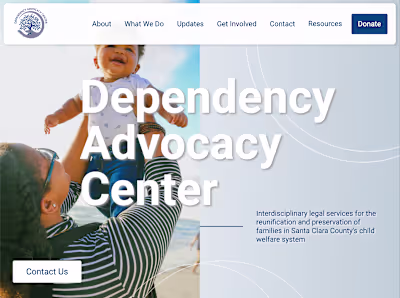 Non-profit Legal Services website designed