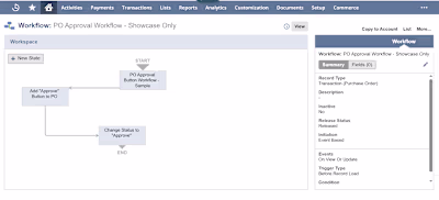 Custom NetSuite Workflow: Button-Driven Status Change Automation