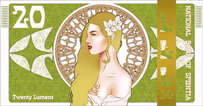 Bank Note - 20 Lumens