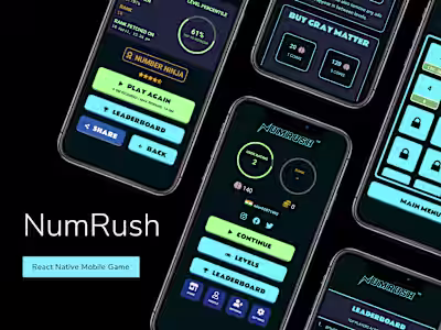 React Native Mobile Math Game