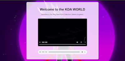 KDA Video Audio Project HTML code based